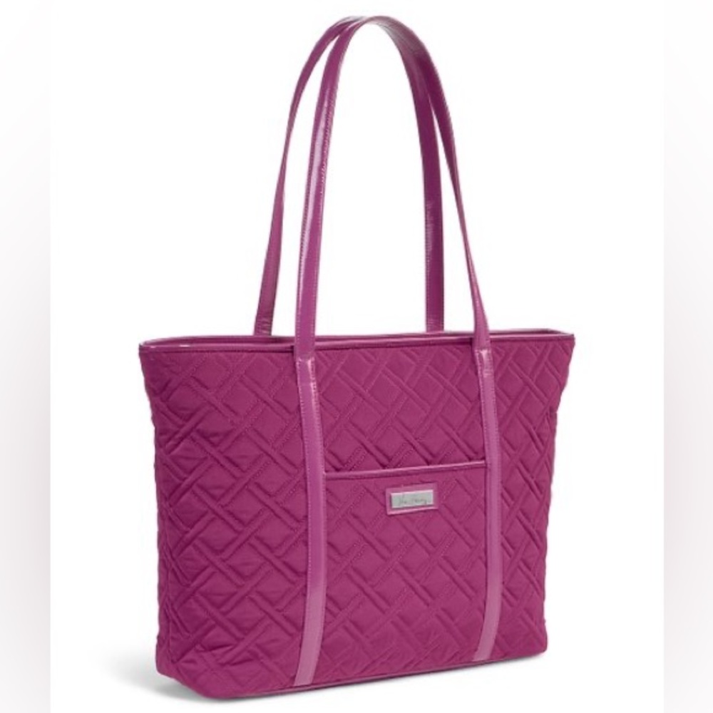 Vera Bradley Laptop Tote-Plum